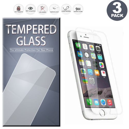 Apple iPhone 8 Screen Protector, [2-PACK] Tempered Glass Screen Protector Cover Clear