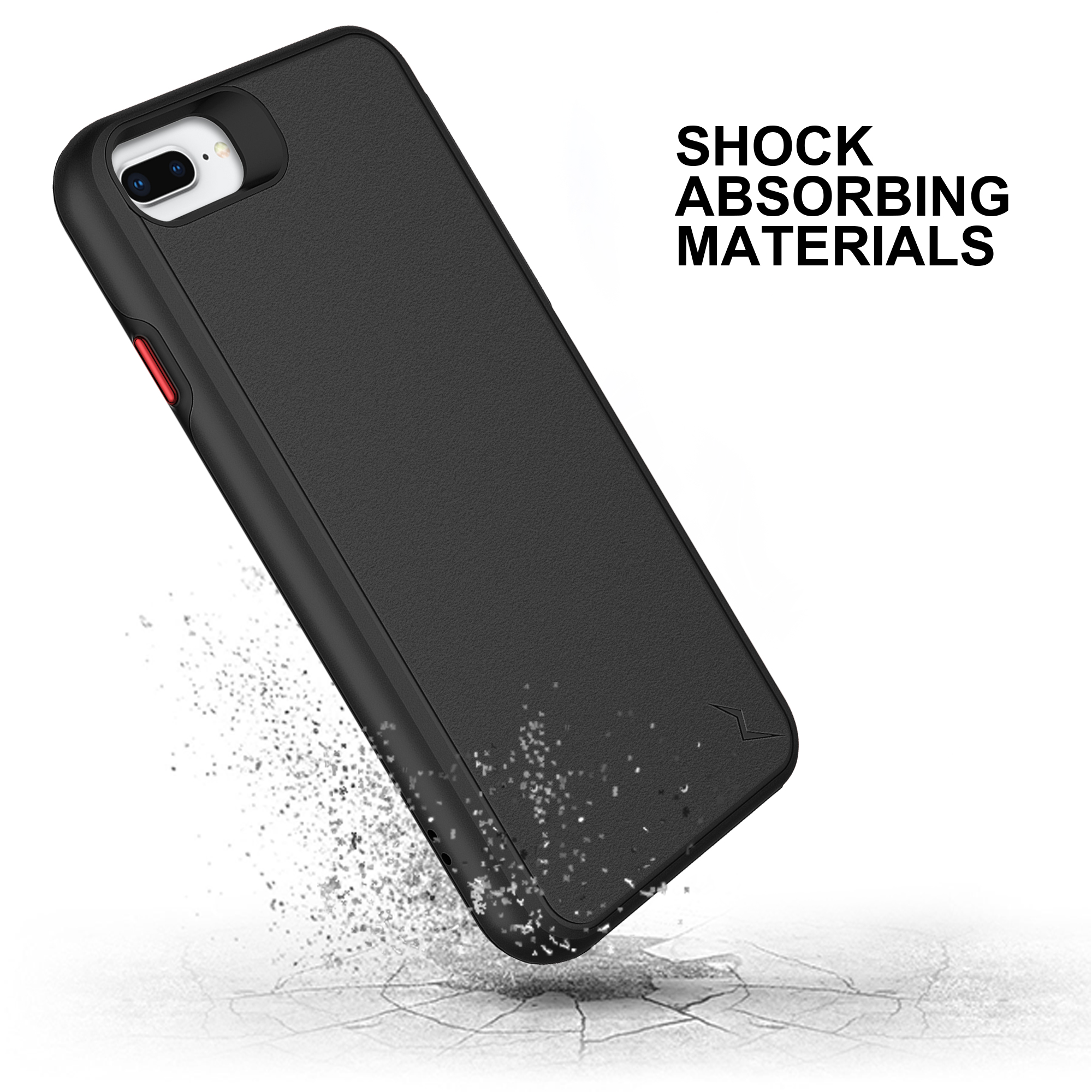 Apple Iphone 7 Plus Case Division Case Series Hybrid Shockproof Hard Silicone Cover Black 