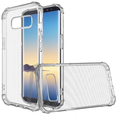 Samsung Galaxy Note 8 Shockproof Transparent Thick TPU Case Cover - Clear