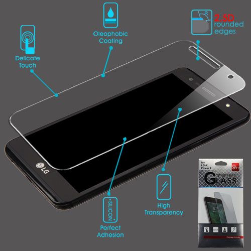 LG X Power 2 LV7 M320 Screen Protector, Tempered Glass Screen Protector
