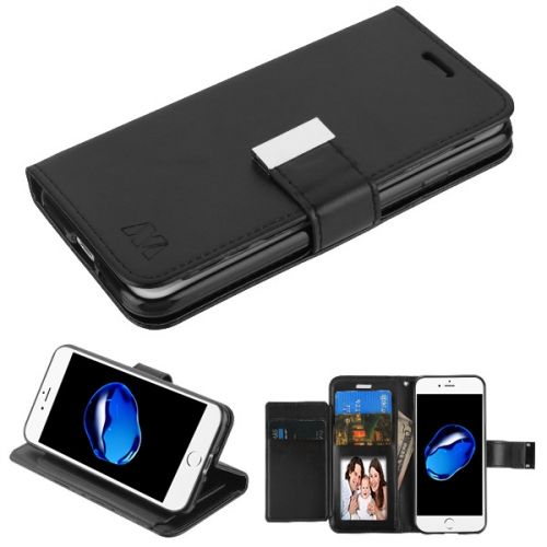 Apple iPhone 7 Wallet, Black/Black MyJacket Wallet Xtra Series