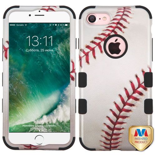 Apple iPhone 7 Case, Baseball Sports TUFF Hybrid Phone Case Cover
