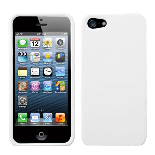 Apple iPhone 5 Case, Solid Ivory White Phone Protector Case Cover