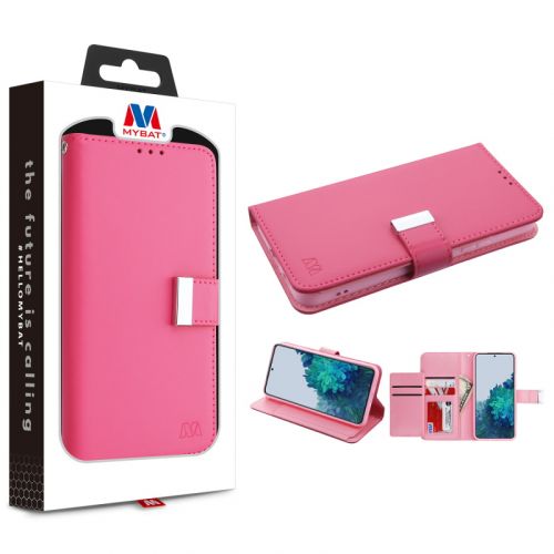 Samsung Galaxy S22 Plus - MyBat MyJacket Wallet Xtra Series   Hot Pink / Pink