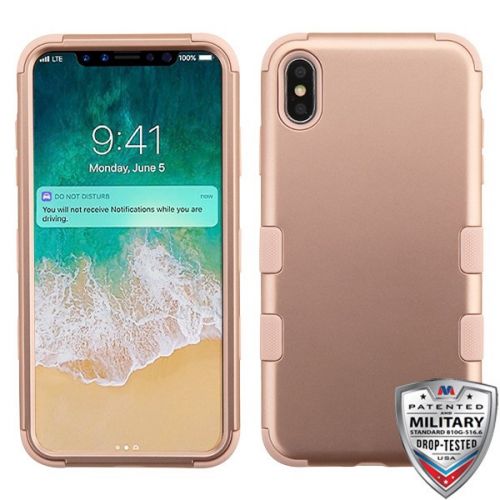Apple iPhone XS Max Case, Rose Gold/Rose Gold TUFF Hybrid Phone Case Cover [Military-Grade Certified]