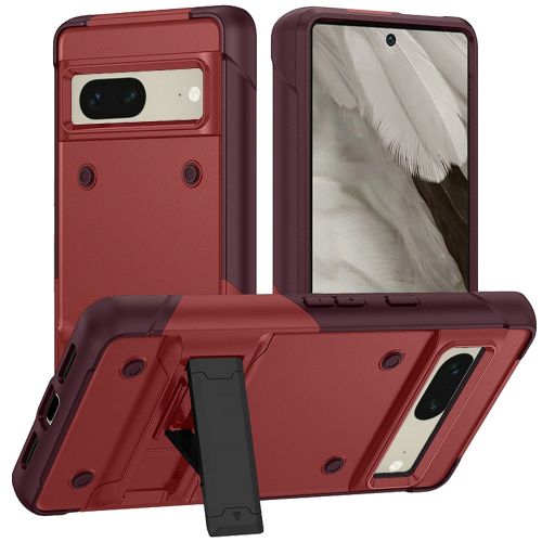 Google Pixel 7A Thunder Kickstand Hybrid Case Cover - Red