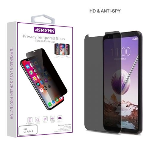 LG Stylo 5 Screen Protector, Privacy Tempered Glass Screen Protector