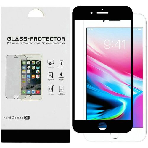 Apple iPhone SE 2022 Screen Protector, Black Edged Tempered Glass