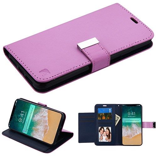 Apple iPhone XS Max Wallet, Purple/Dark Blue MyJacket Wallet Case