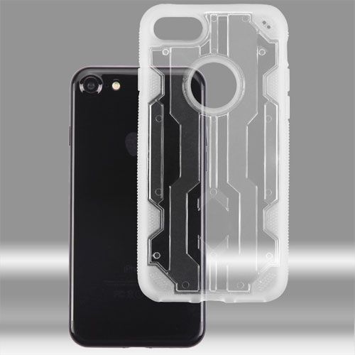 Apple iPhone SE 2022 Case, Transparent Clear/Transparent Clear Chali Hybrid Case Cover