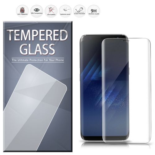 For Samsung Galaxy S8 Plus - Tempered Glass Screen Protector Full Coverage Transparent Clear