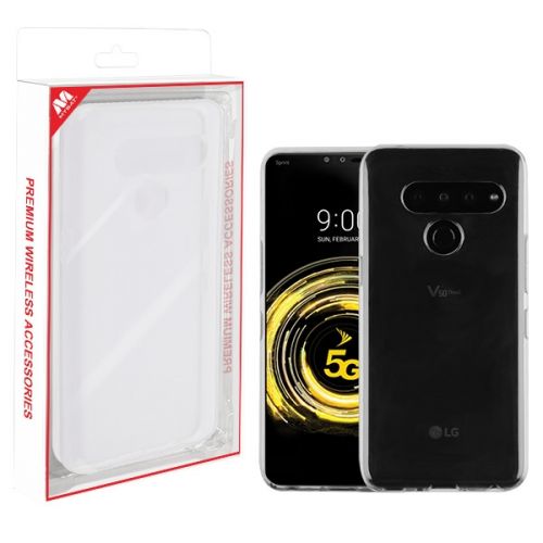 LG V50 ThinQ Case, Glossy Transparent Clear Skin Case Cover