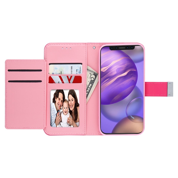 Airium Hybrid Protector Cover (with Magnetic Metal Stand) for Apple iPhone Xs Max - Purple / Hot Pink and Purple