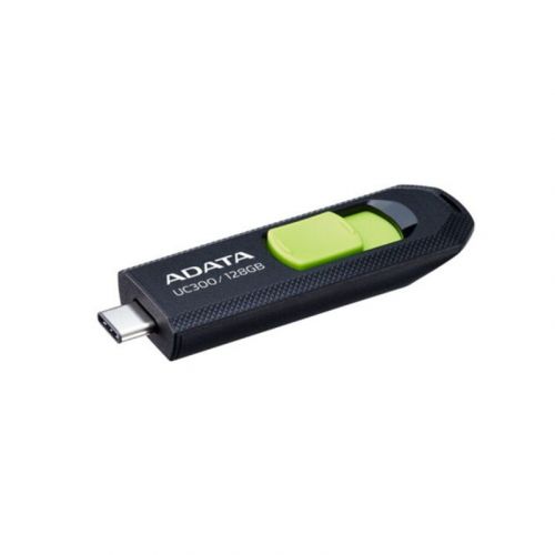 ADATA UC300 USB 3.2 / 128GB Type-C Flash Drive - Black / Green
