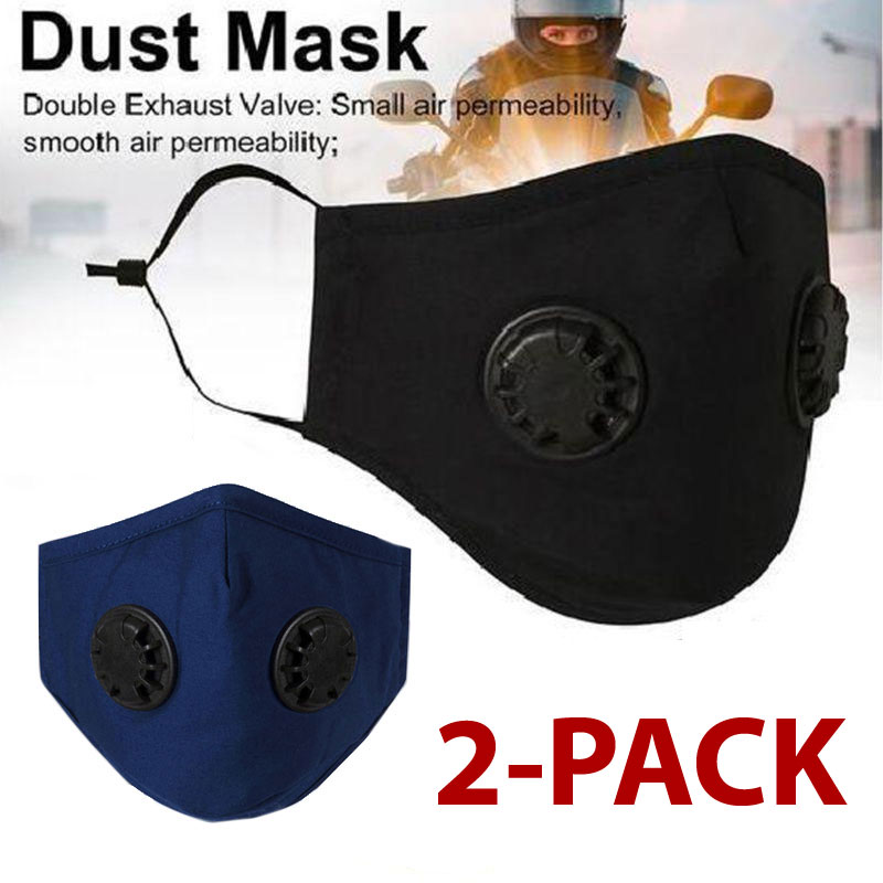 Details about   Face Mask Cotton With Pocket For Filter Exhalation Valve Reusable Mouth Cover 