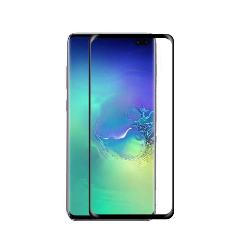 Samsung Galaxy S10 Plus Case, Premium Screen Tempered Designed to allow full functionality with cover on Black Edged