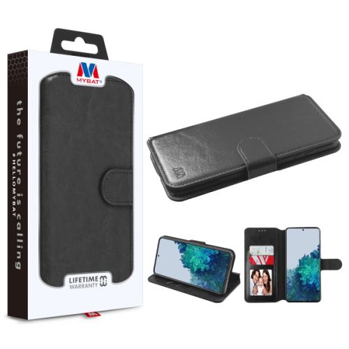 Samsung Galaxy S21 Plus Wallet, MyBat MyJacket Wallet Element Series Black