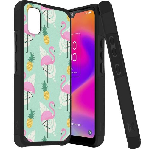 TCL ION Z Tough Strong MetKase Hybrid (Magnet Mount Friendly) Case Cover - Flamingo