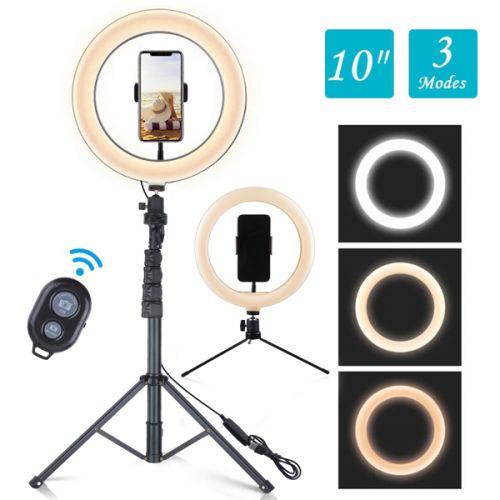 MyBat Selfie Ring Light with Tripod Stand Black