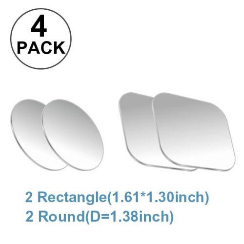 Silver Universal Metal Plate for Magnetic Mount (4-pack)