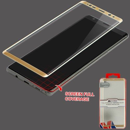 Samsung Galaxy Note 8 Screen Protector, Full Coverage Tempered Glass Screen Protector/Gold