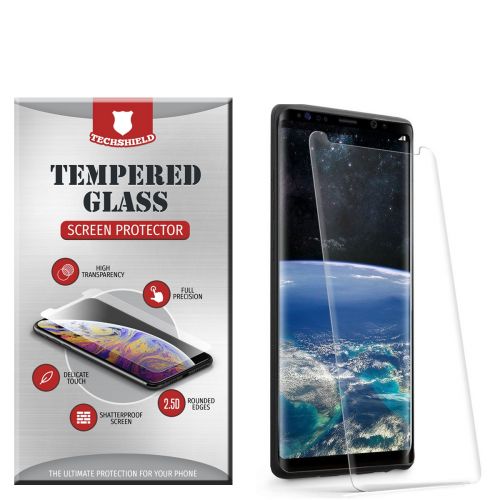 Samsung Galaxy S9 Clear Full Cover Curved Case Friendly Full Coverage Tempered Glass Screen Protector