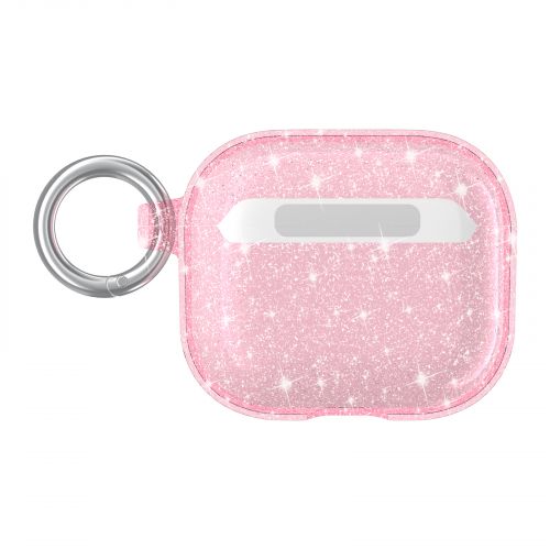 Apple AirPods Pro Glitter Shimmer Transparent Hybrid Case Cover - Pink