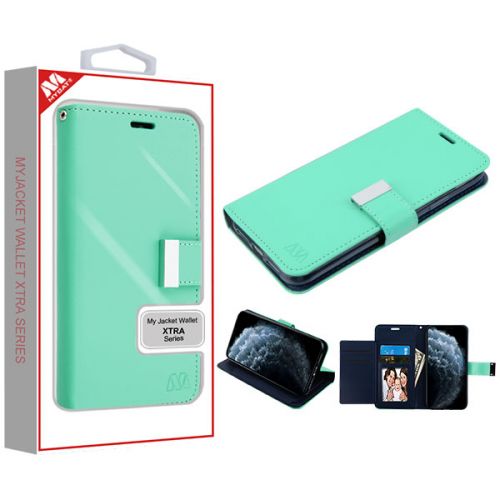 Apple iPhone 11 Pro Wallet, Teal Green/Dark Blue MyJacket Wallet Xtra Case