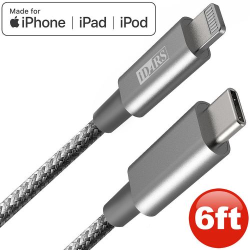 Universal Idars 6-Ft Usb-C To Lightning Cable (Mfi Certified) - Silver