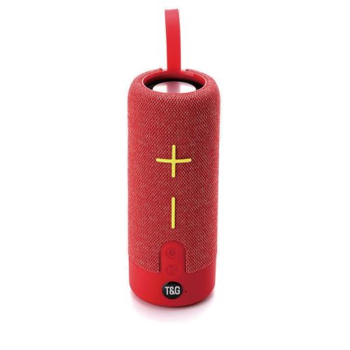 Universal 20W Portable Fabric Wireless Bluetooth Speaker Boombox With Strap Supports Tws - Red