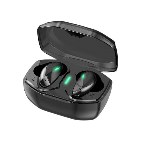 Universal Tws (True Wireless Headset) Bluetooth Headset With Stylish Charging Box Style F1 - Black