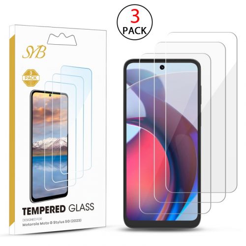 Motorola Moto G Stylus 4G 2023 SYB Tempered Glass Screen Protector (3-pack) Clear