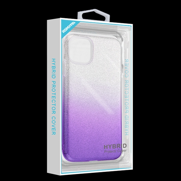 Apple Iphone 11 Pro Purple Gradient Glitter Hybrid Case Cover