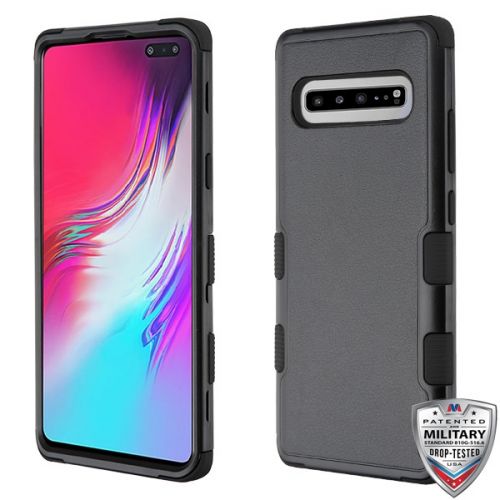 Samsung Galaxy S10 5G Case, Natural Black TUFF Hybrid Case Cover [Military-Grade Certified]