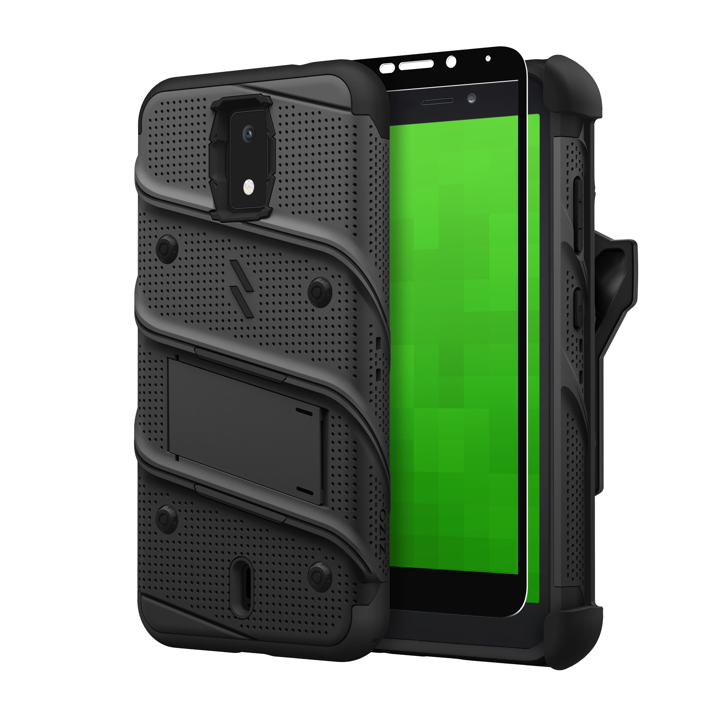 Cricket Debut Case ZIZO BOLT Bundle Case with Tempered Glass