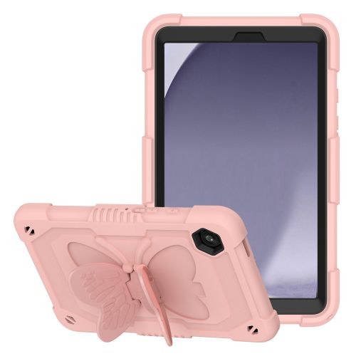 Samsung A9 8.7inch Butterfly Kickstand 3in1 Tough Hybrid Case Cover with Shoulder Strap - Light Purple