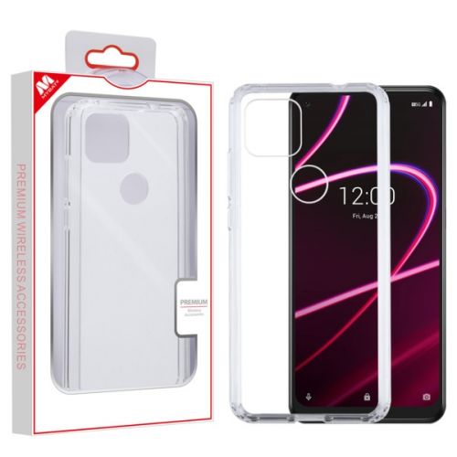 T-Mobile Revvl 5G Case, Mybat Sturdy Gummy Case Highly Transparent Clear