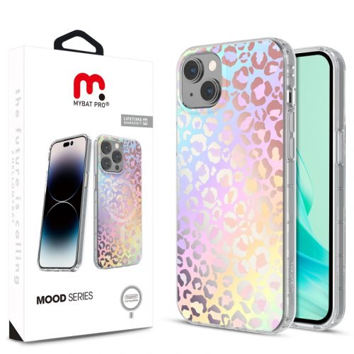 Apple iPhone 15 MyBat Pro Mood Series MagSafe Case Holographic Leopard