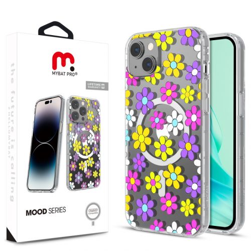 Apple iPhone 15 MyBat Pro Mood Series MagSafe Case Multi Color Daisy