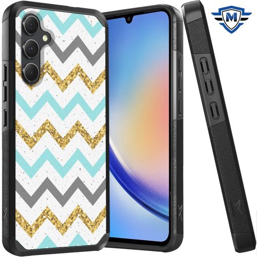 Samsung A35 5g Tough Strong MetKase Hybrid (Magnet Mount Friendly) Case Cover - ZigZag