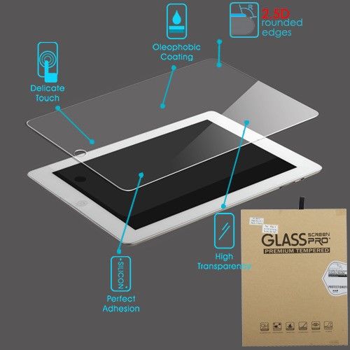 Apple iPad 9.7 2017 Screen Protector, Tempered Glass Screen Protector