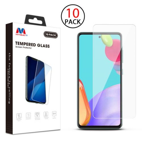 Samsung Galaxy A52s 5G Screen Protector, MyBat Tempered Glass Screen Protector (10-pack) Clear