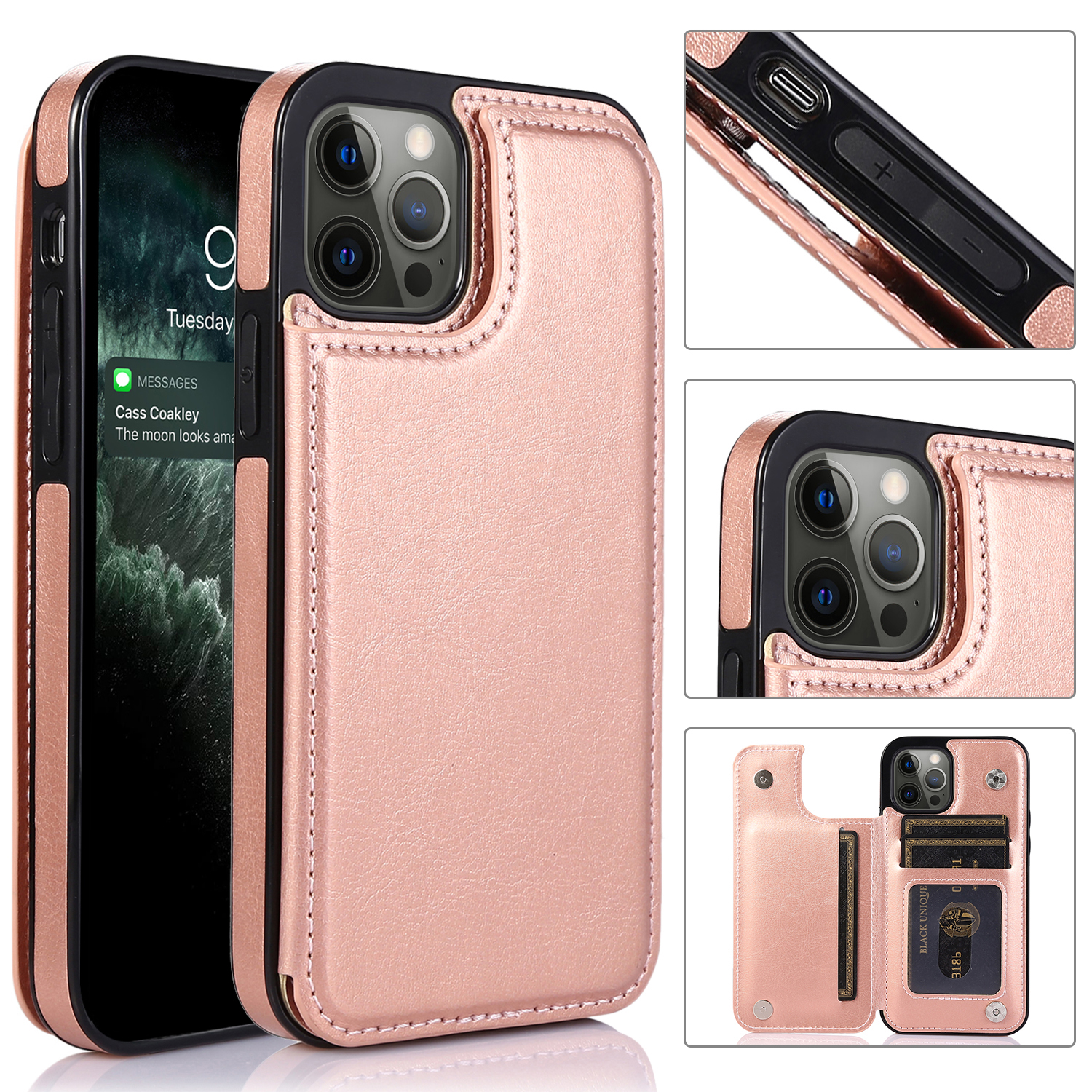 Apple iPhone 11 Pro Wallet, Pink 3D Mandala MyJacket Wallet