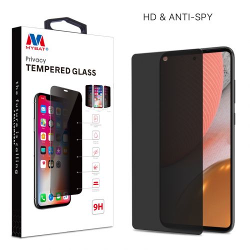 Samsung Galaxy A72 5G Screen Protector, MyBat Privacy Tempered Glass Screen Protector Clear