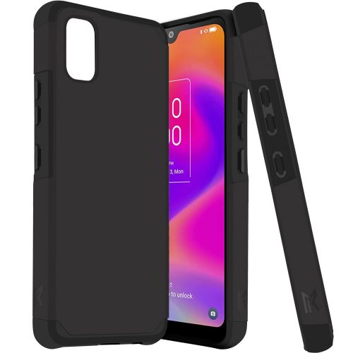 TCL ION Z Tough Strong MetKase Hybrid (Magnet Mount Friendly) Case Cover - Black