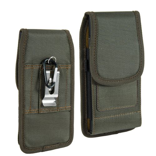 Luxmo #35 All Nylon Universal Vertical Pouch With Dual Credit Card Slots - Midnight Green