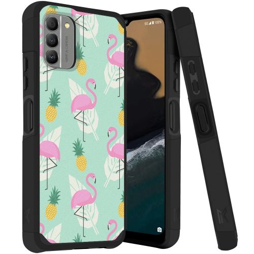 Nokia G400 5g Tough Strong MetKase Hybrid (Magnet Mount Friendly) Case Cover - Flamingo