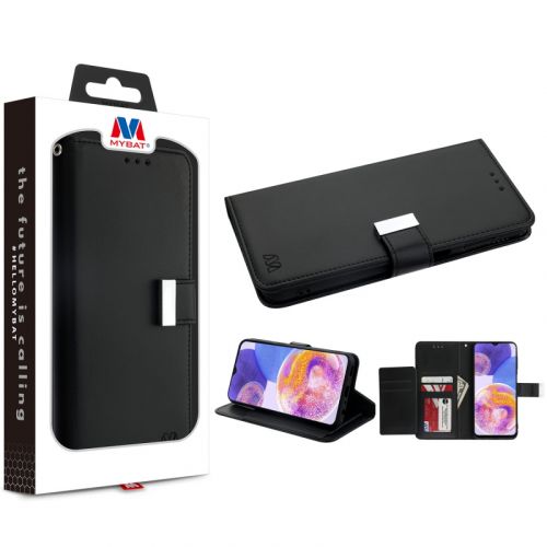 Samsung Galaxy A23 5G Wallet, Samsung Galaxy A23 5G MyBat MyJacket Wallet Xtra Series - Black / Black