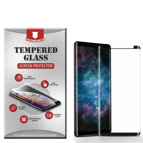 Samsung Galaxy S9 Black Full Cover Curved Case Friendly Full Coverage Tempered Glass Screen Protector