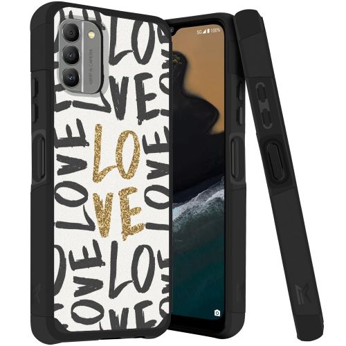 Nokia G400 5g Tough Strong MetKase Hybrid (Magnet Mount Friendly) Case Cover - Love